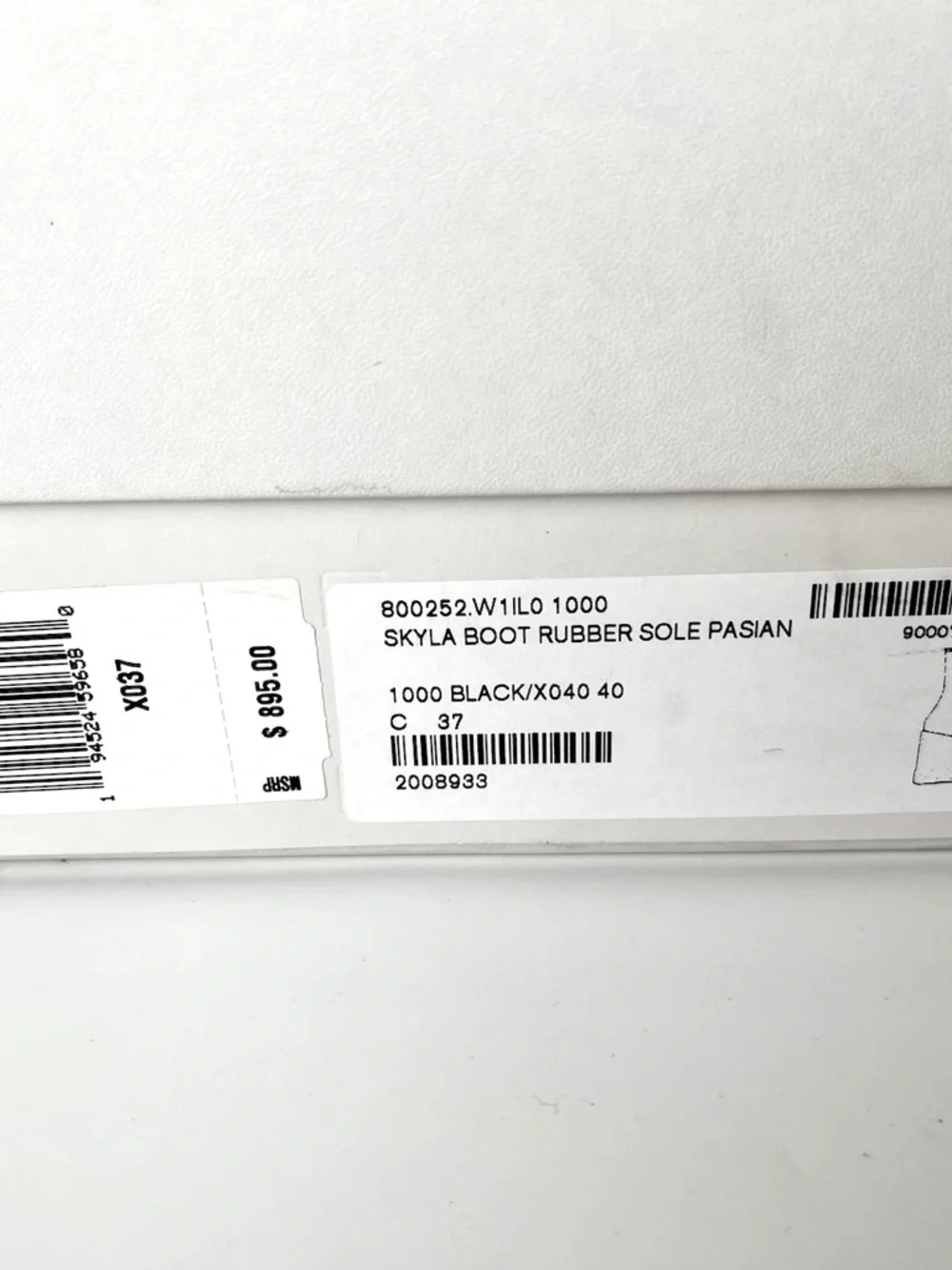 Stella McCartney Skyla Black Platform Sock Boots with Textured Block Heel - Picture 4 of 11